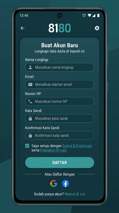 Cara Mudah Buat Akun 8180 untuk Android