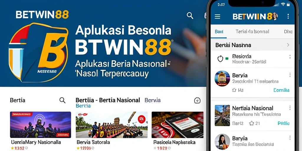 Tampilan antarmuka BETWIN88 yang menarik dan informatif.