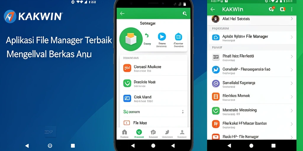 Antarmuka KAKWIN menampilkan fungsi File Manager yang intuitif dan mudah digunakan.