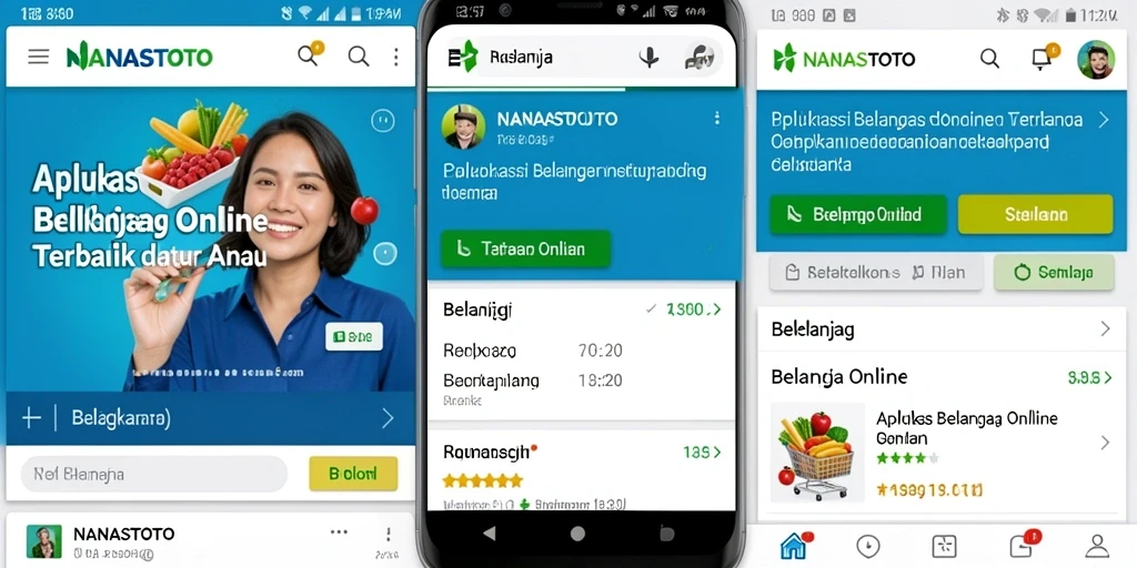 Antarmuka aplikasi NANASTOTO yang menarik untuk pengalaman belanja online.